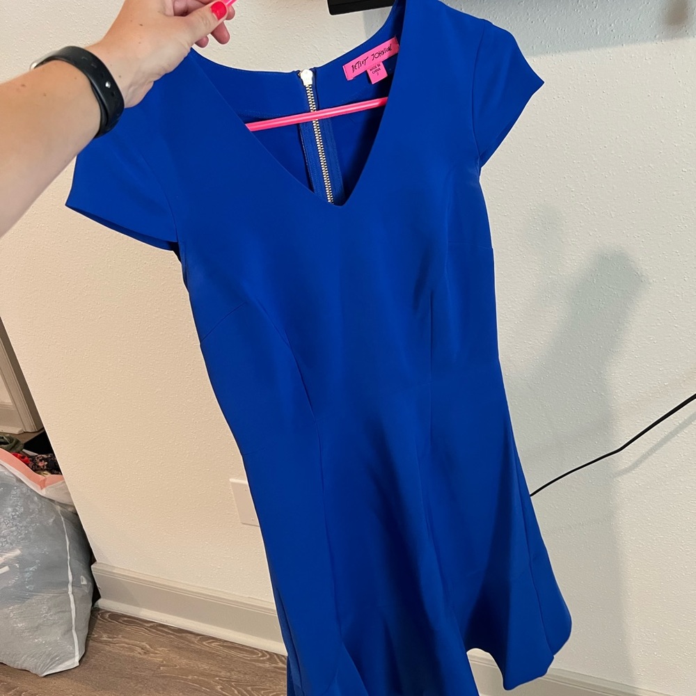 Betsy johnson dress blue size 2
